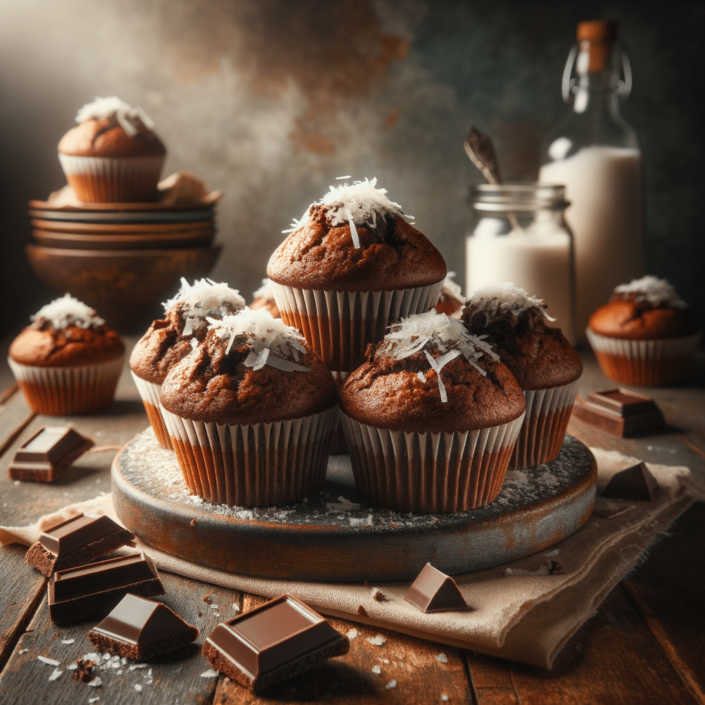 Keto Chocolade en Kokosnoot Muffins
