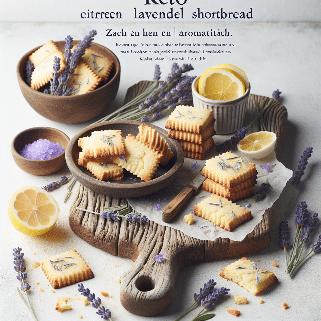 Keto Citroen Lavendel Shortbread: Zacht en Aromatisch