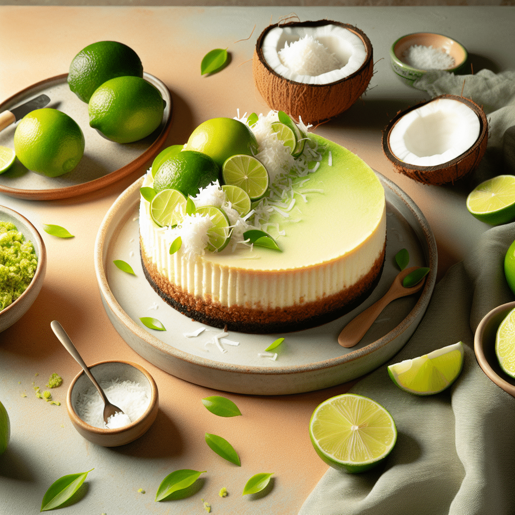 Keto Limoen Kokosnoot Cheesecake: Exotisch en Fris