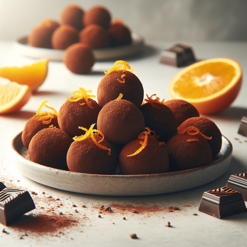 Keto Sinaasappel Chocoladetruffels: Fruitige Chocolade Hemel