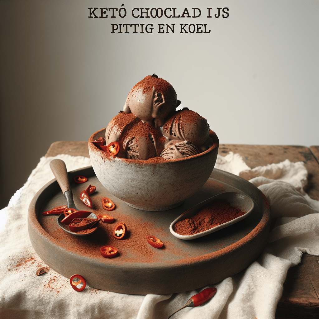 Liefdesvuur Keto Chocolade Chili IJs: Pittig en Koel