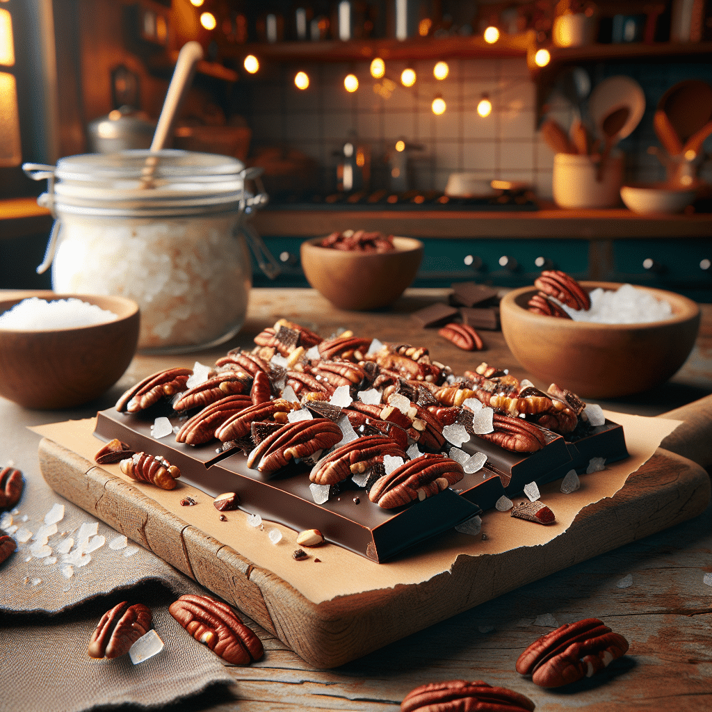 Ondeugende Keto Chocolade Pecannoten Bark: Met Zeezout