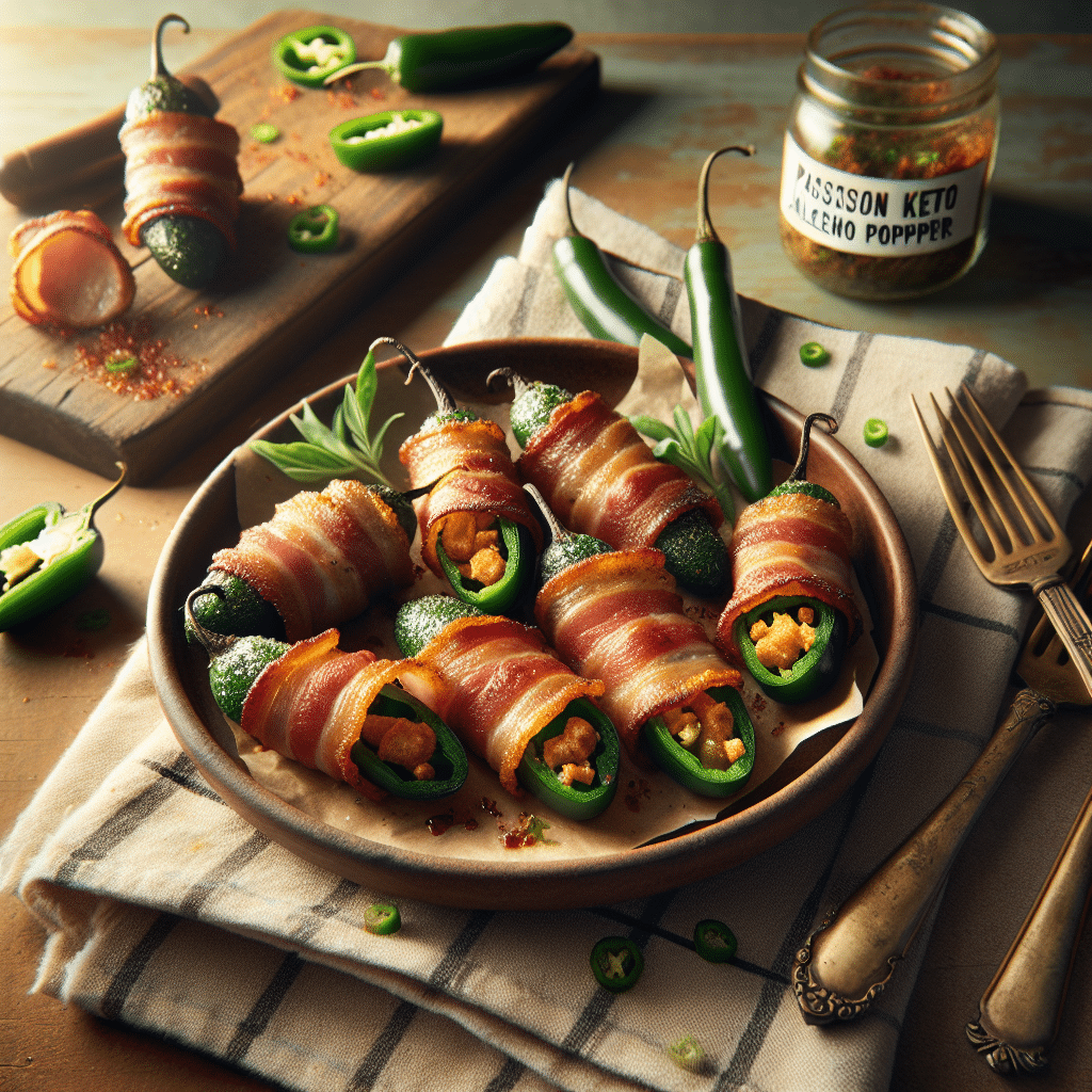 Passievolle Keto Bacon-Wrapped Jalapeño Popper