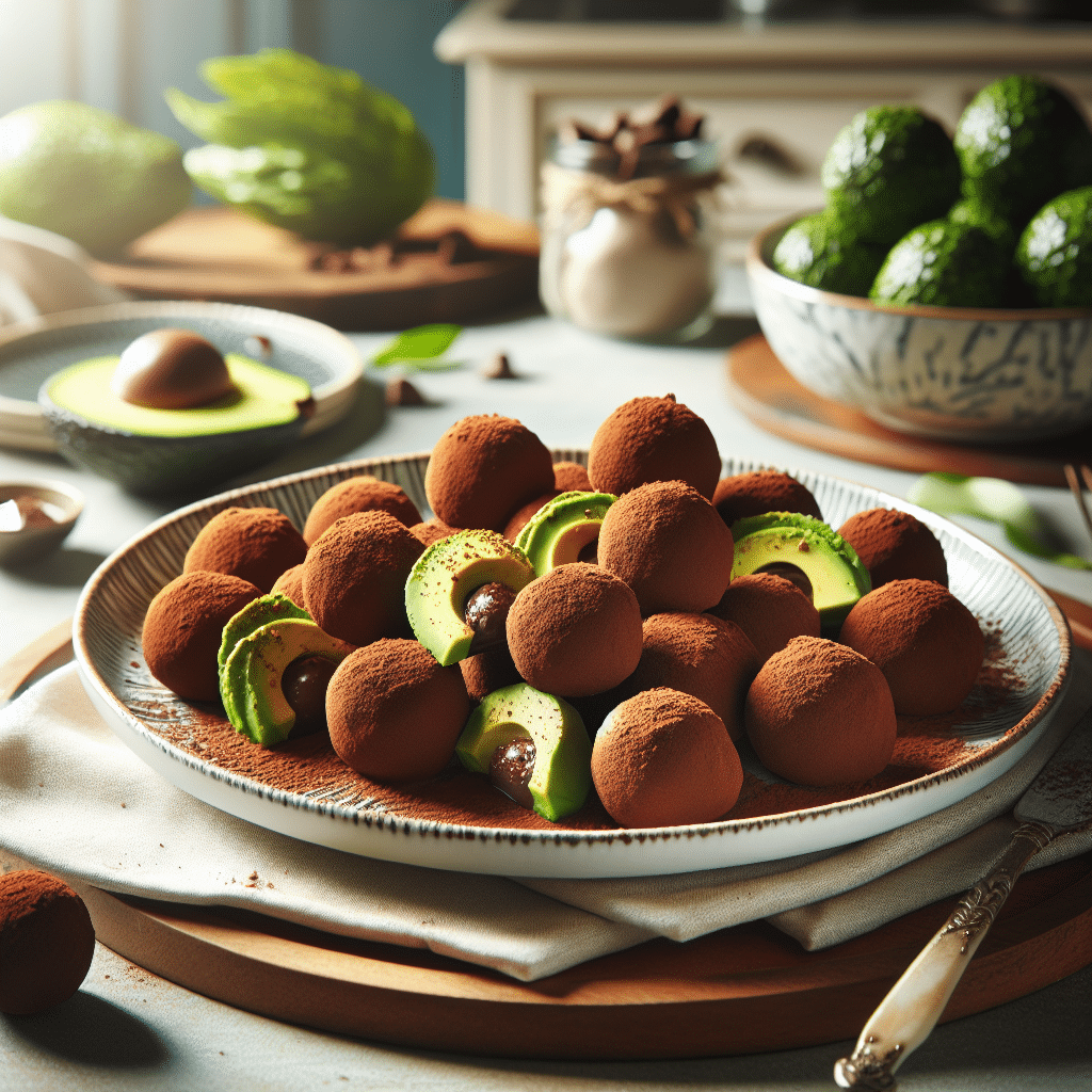 Sensuele Keto Avocado Chocoladetruffels: Fluweelzacht en Verleidelijk