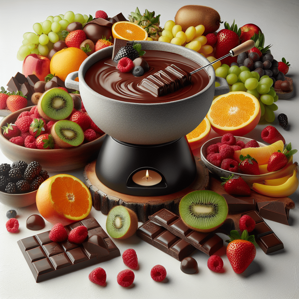 Sensuele Keto Chocolade Fondue: Met Exotisch Fruit