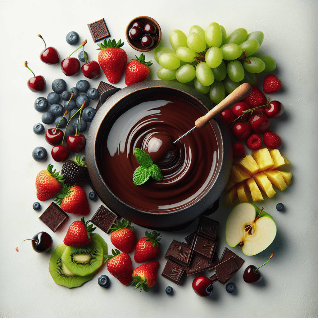 Sensuele Keto Chocolade Fondue: Met Vers Fruit