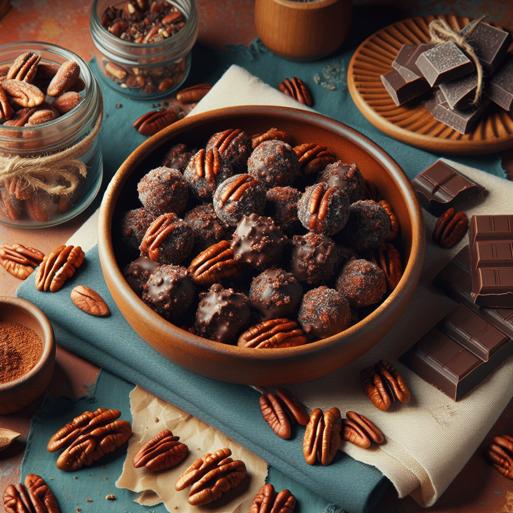 Zwoele Keto Donkere Chocolade Pecan Clusters: Hartstochtelijk Genieten