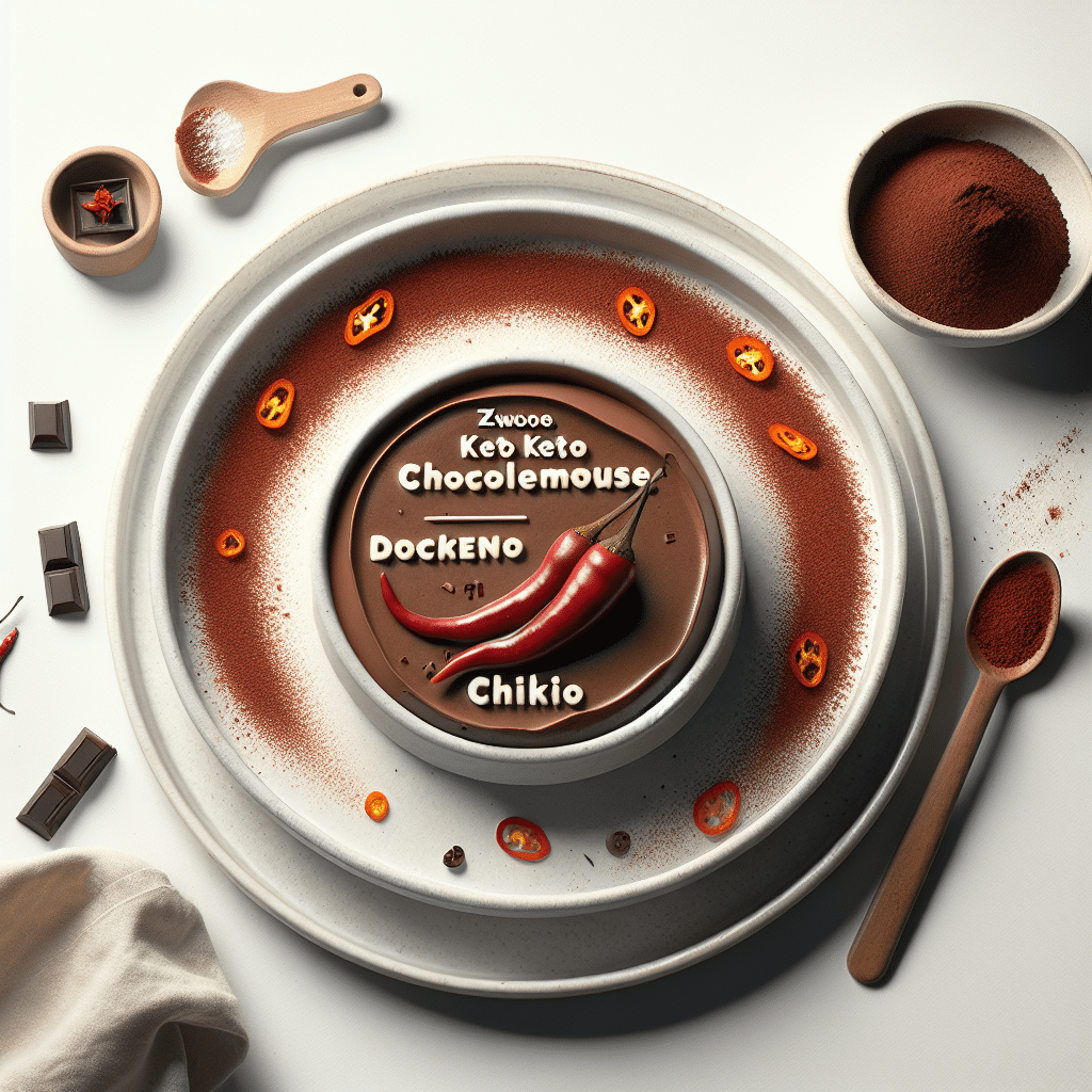Zwoele Keto Donkere Chocolademousse: Verrijkt met Chili