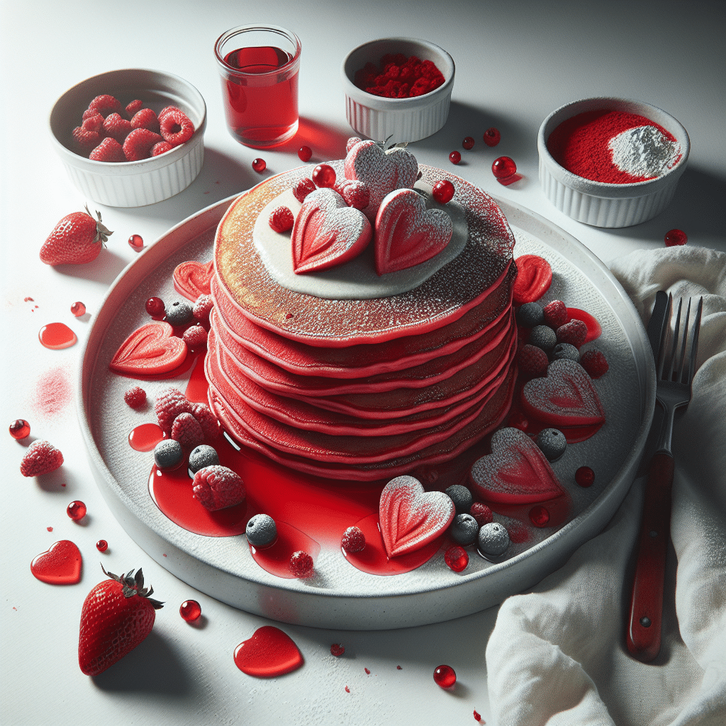 Zwoele Keto Rode Fluweel Pancakes: Valentijnsdag Special