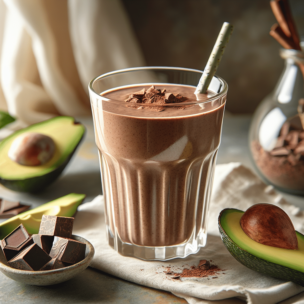 Zwoele Keto Smoothie: Met Cacao en Avocado