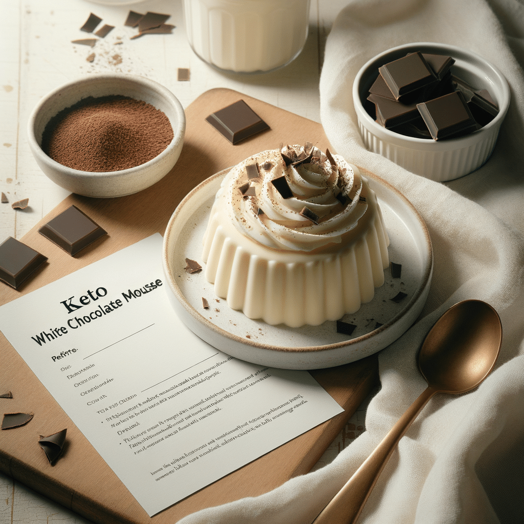 keto witte chocolate mousse