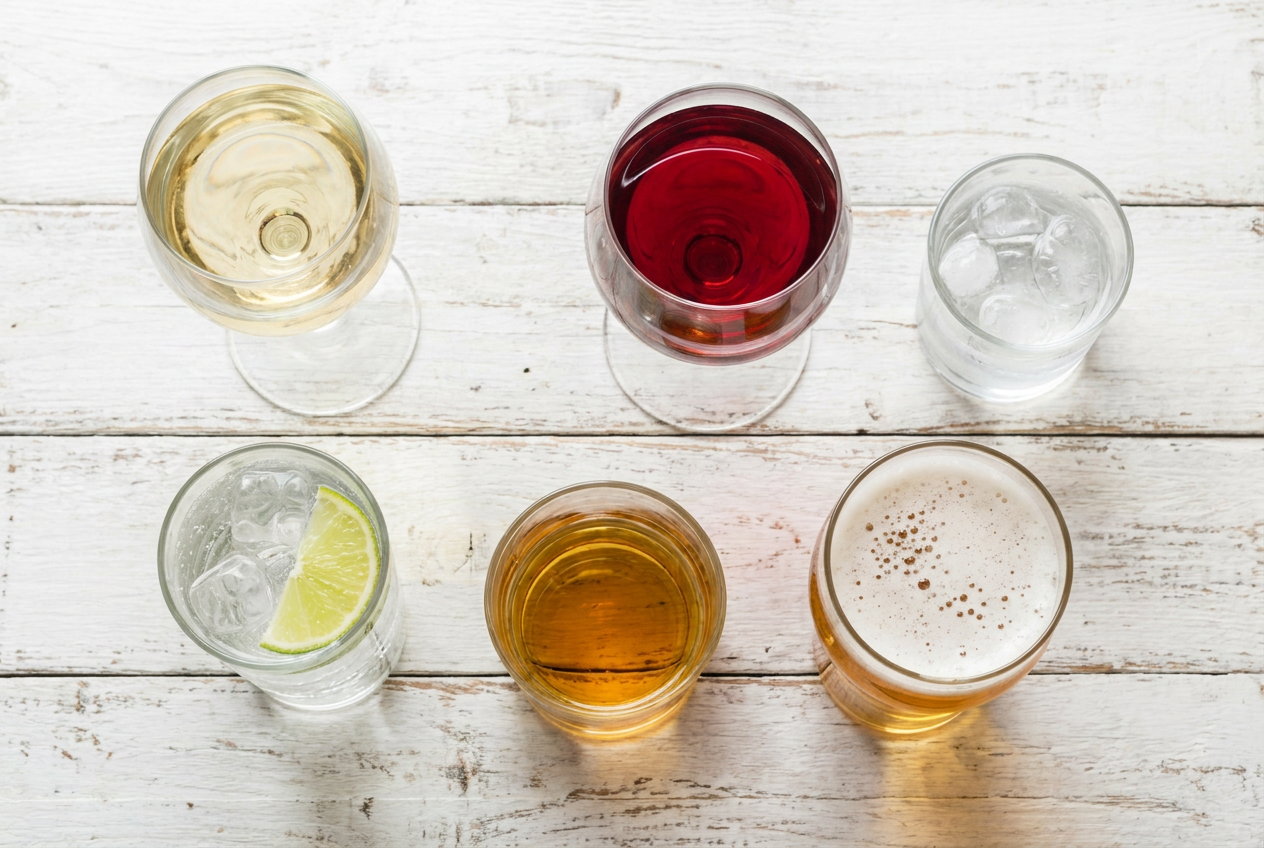 Alcoholische dranken en hun koolhydraten op het keto dieet