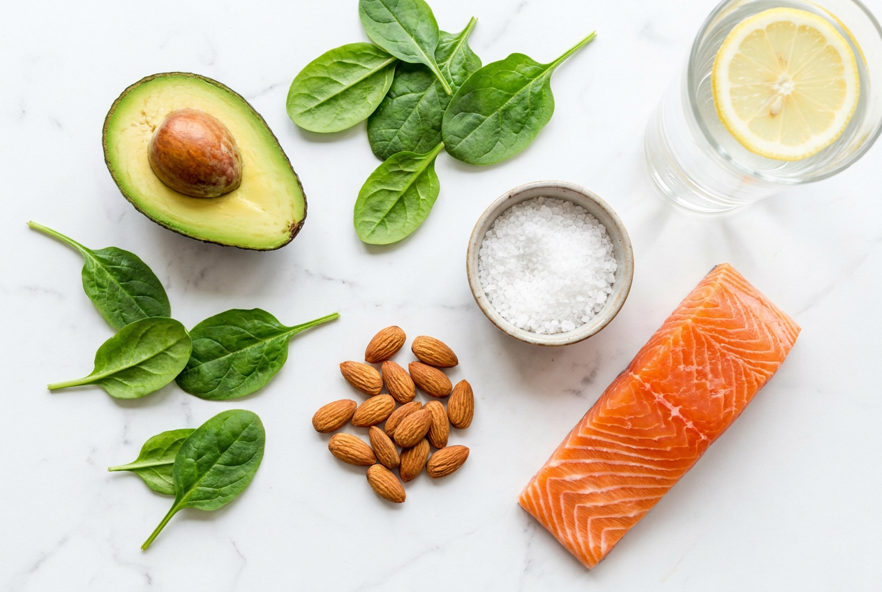 Keto voeding rijk aan elektrolyten tegen keto griep