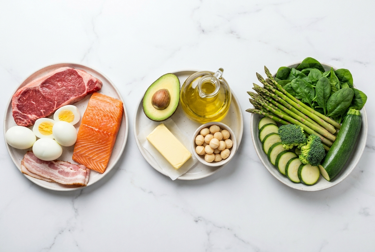Keto voedingsgroepen: eiwitten, gezonde vetten en groenten