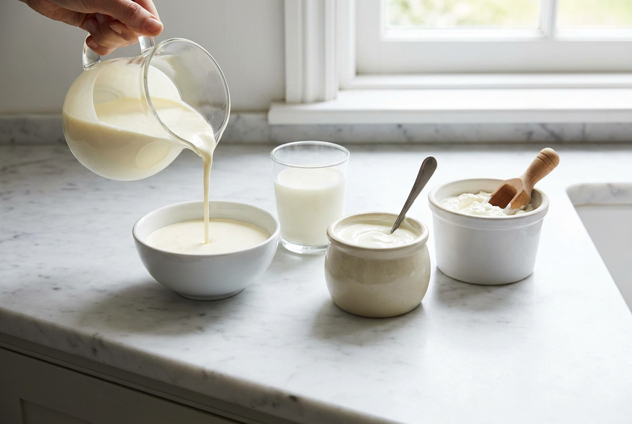 Room, melk, creme fraiche en kwark vergeleken voor keto