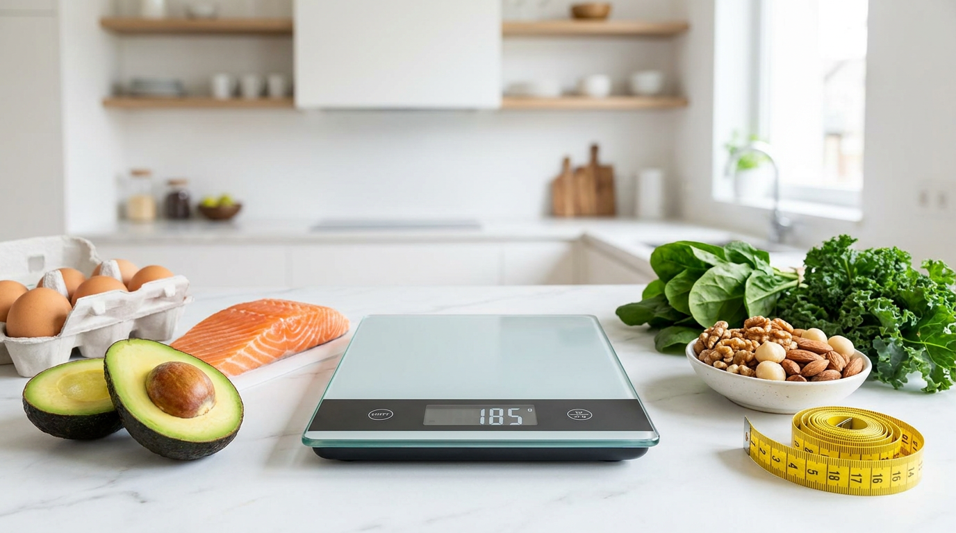 Hoeveel afvallen met keto per week met keukenweegschaal en keto voeding