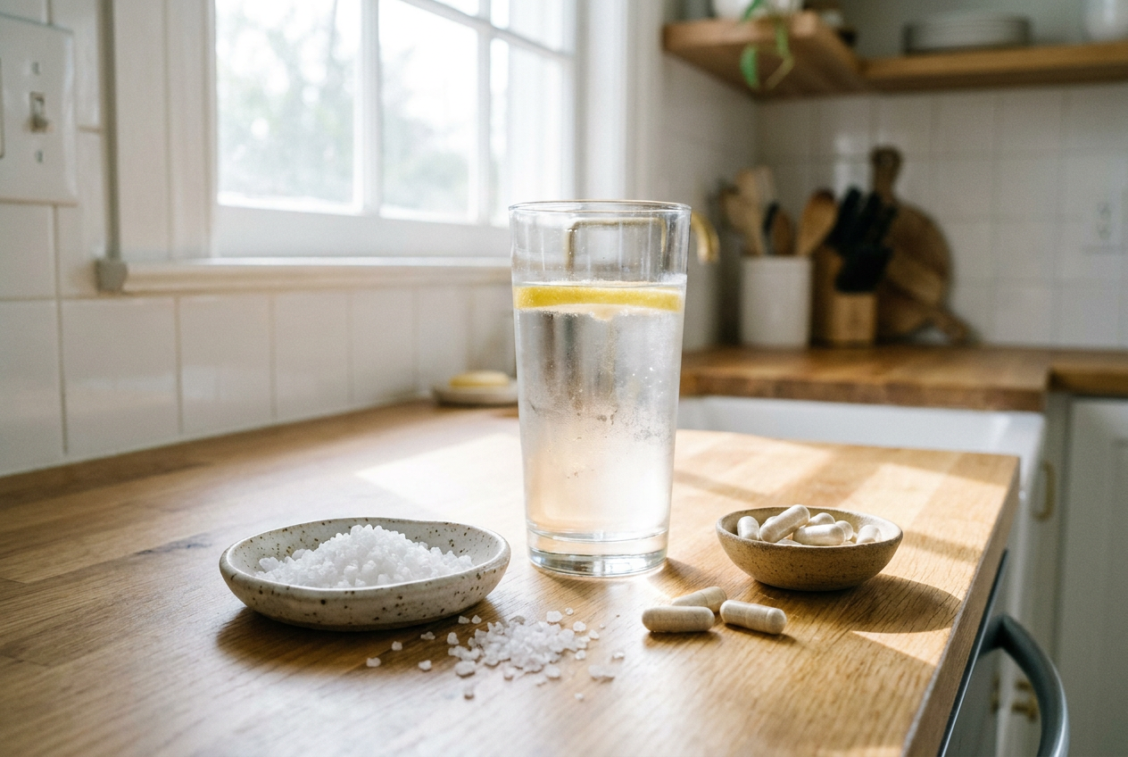 Elektrolyten water zout en magnesium tegen keto griep eerste week