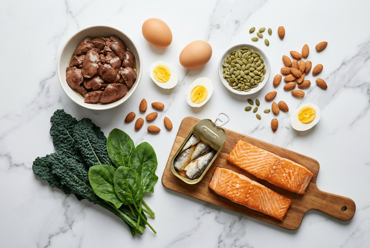 Keto voeding rijk aan biotine, zink en ijzer
